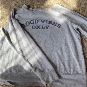 good vibes only crewneck